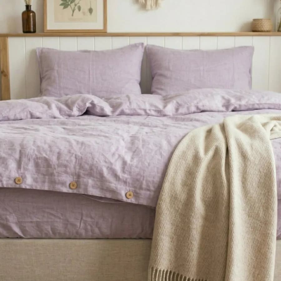 Lavender Linen Duvet set