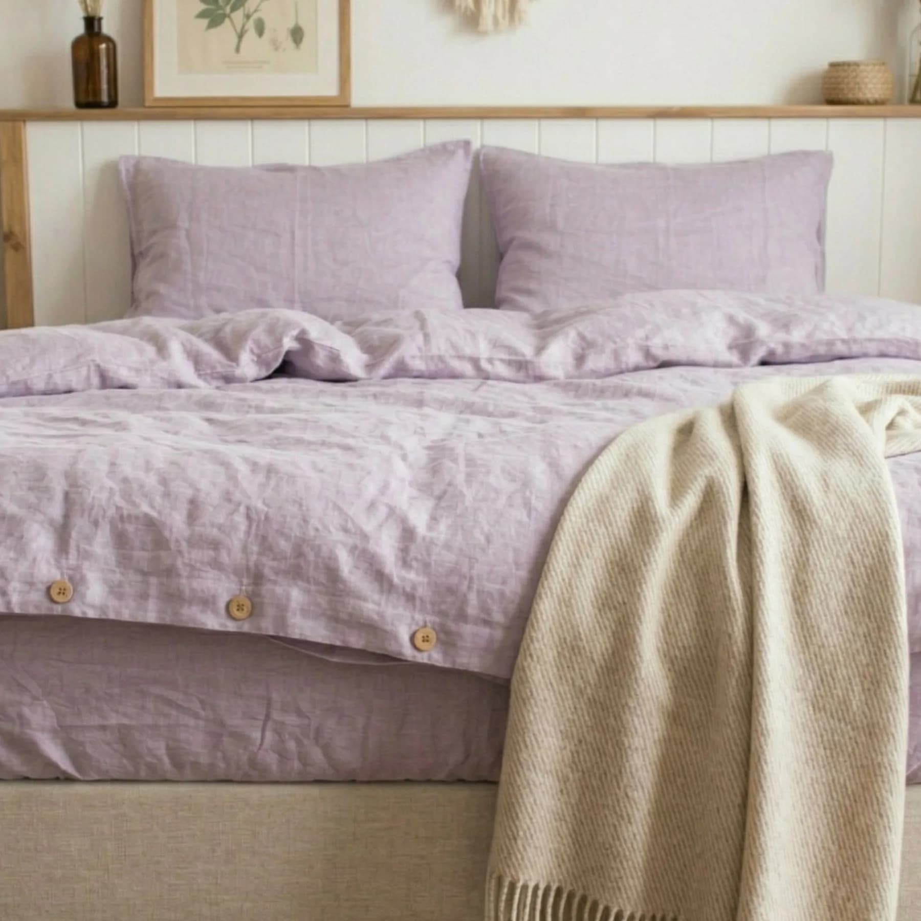 Lavender Linen Duvet set