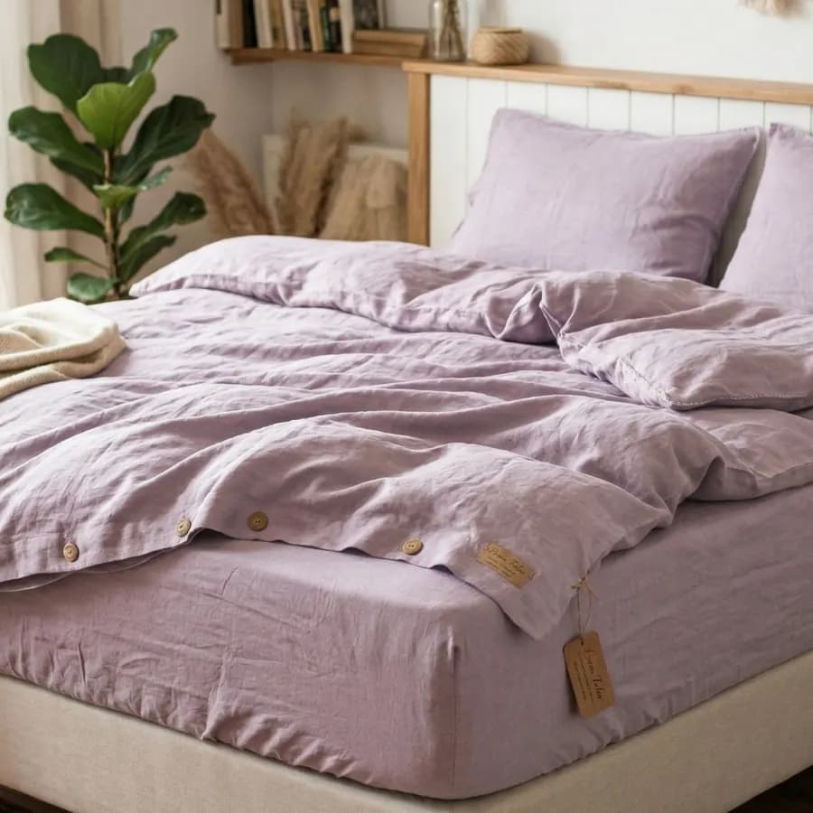 Lavender Linen Duvet set