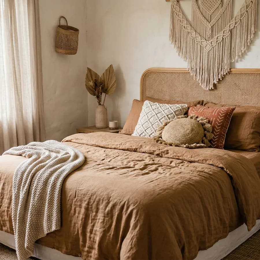 The Raw Terracotta | Linen Duvet Set